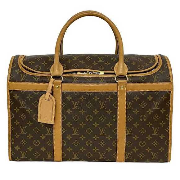 Louis Vuitton Sac Chillen Pet Carrier Monogram Canvas Brown Beige - Picture 1 of 10